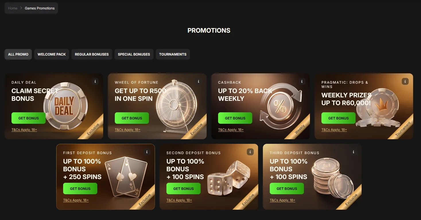 PantherBet Games Promotions
